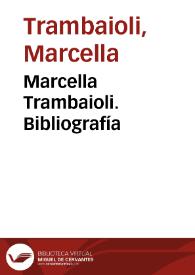 Marcella Trambaioli. Bibliografía | Biblioteca Virtual Miguel de Cervantes