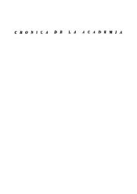 Crónica de la Academia. Segundo semestre de 1952 | Biblioteca Virtual Miguel de Cervantes