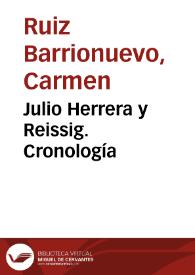 Julio Herrera y Reissig. Cronología / Carmen Ruiz Barrionuevo | Biblioteca Virtual Miguel de Cervantes