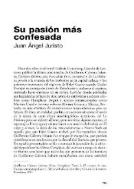 Su pasión más confesada / Juan Ángel Juristo | Biblioteca Virtual Miguel de Cervantes