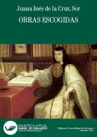 Obras escogidas / Sor Juana Inés de la Cruz | Biblioteca Virtual Miguel de Cervantes