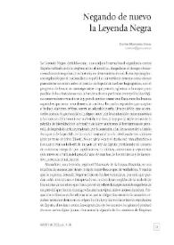 Negando de nuevo la Leyenda Negra / Carlos Martínez Shaw | Biblioteca Virtual Miguel de Cervantes